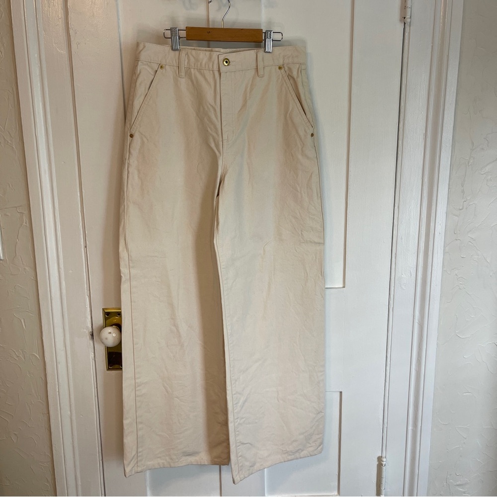 Tory Burch Women’s Wide Leg Pants. Size 29. Cream Color.